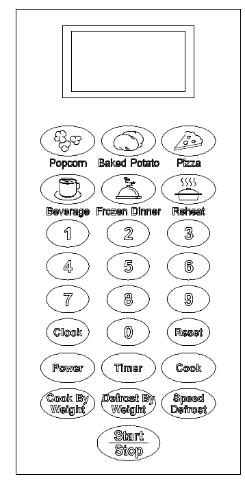 RCA - RMW737 - CONTROL PANEL CONTROL PANEL