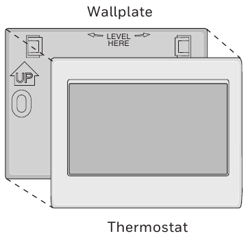 Honeywell - RTH9580 - Alternate wiring key (Heat Pump System) - Step 1 Alternate wiring key (Heat Pump System) - Step 1