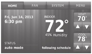 Honeywell - RTH9580 - Auto changeover Auto changeover