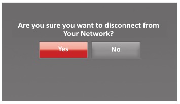 Honeywell - RTH9580 - Disconnecting your Wi-Fi network - Step 4 Disconnecting your Wi-Fi network - Step 4