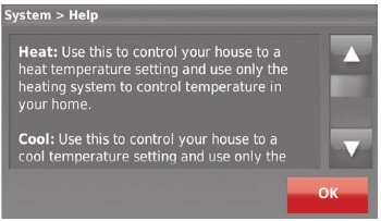 Honeywell - RTH9580 - Getting help and responding to alerts - Step 2 Getting help and responding to alerts - Step 2
