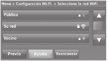 Honeywell - RTH9580 - Reconnecting your Wi-Fi network - Step 3 Reconnecting your Wi-Fi network - Step 3