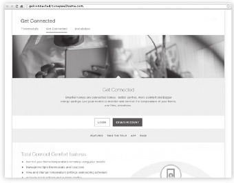 Honeywell - RTH9580 - Registering your thermostat online - Step 1 Registering your thermostat online - Step 1