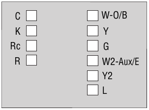 Honeywell - RTH9580 - Wiring (Conventional System) - Step 2 Wiring (Conventional System) - Step 2