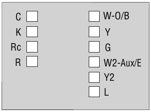 Honeywell - RTH9580 - Wiring (Heat Pump System) - Step 2 Wiring (Heat Pump System) - Step 2