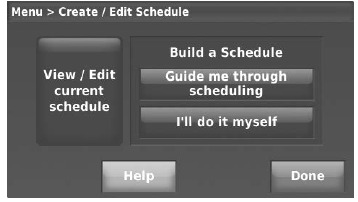 Honeywell - WIFI 9000 COLOR TOUCHSCREEN - Adjusting program schedules - Step 3 Adjusting program schedules - Step 3