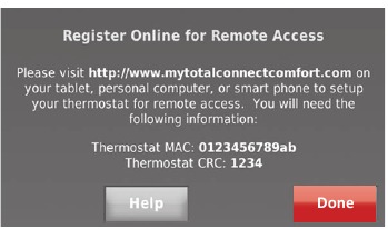 Honeywell - WIFI 9000 COLOR TOUCHSCREEN - Connecting to your Wi-Fi network - Step 6 Connecting to your Wi-Fi network - Step 6