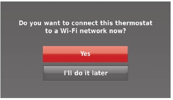 Honeywell - WIFI 9000 COLOR TOUCHSCREEN - Connecting to your Wi-Fi network - Step 2 Connecting to your Wi-Fi network - Step 2