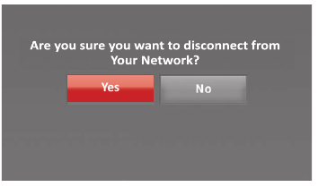 Honeywell - WIFI 9000 COLOR TOUCHSCREEN - Disconnecting your Wi-Fi network - Step 4 Disconnecting your Wi-Fi network - Step 4