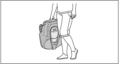 Husqvarna - AUTOMOWER 430XH - Lifting and moving the product - Step 3 Lifting and moving the product - Step 3