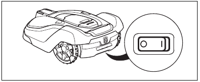 Husqvarna - AUTOMOWER 430XH - Operation - Main switch Operation - Main switch