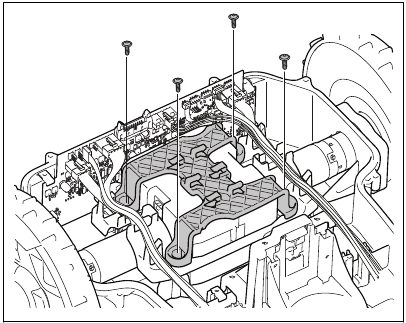 Husqvarna - AUTOMOWER 430XH - Removing the battery - Step 2 Removing the battery - Step 2