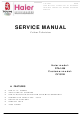 Haier CV1311B Service Manual