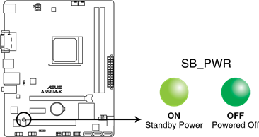 Asus - A55BM-K - A55BM-K Onboard LED A55BM-K Onboard LED