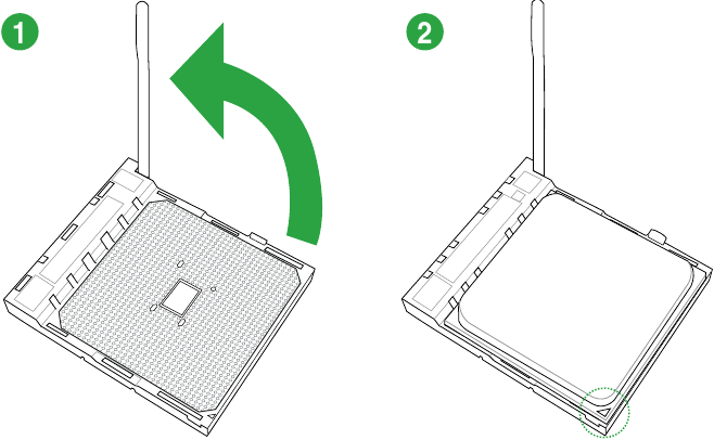 Asus - A55BM-K - Installing the APU - Step 1 Installing the APU - Step 1