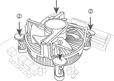 GIGABYTE - B760M AORUS ELITE X AX - Installing the CPU Cooler Installing the CPU Cooler