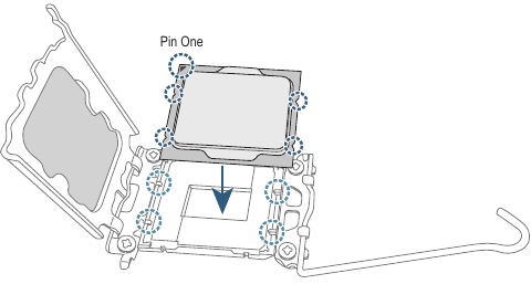 GIGABYTE - B760M AORUS ELITE X AX - Installing the CPU - Step 2 Installing the CPU - Step 2