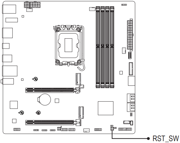 GIGABYTE - B760M AORUS ELITE X AX - Quick Buttons Quick Buttons