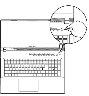 GIGABYTE - AORUS 17 BSF - Switching on the Power Switching on the Power