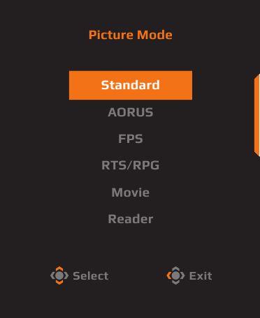 GIGABYTE - AORUS FI27Q-P - Hot Key - Step 2 Hot Key - Step 2