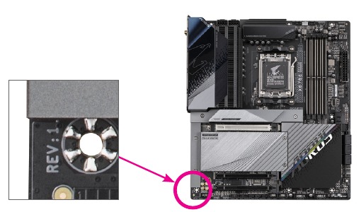 GIGABYTE - X670E AORUS MASTER - Identifying Your Motherboard Revision Identifying Your Motherboard Revision