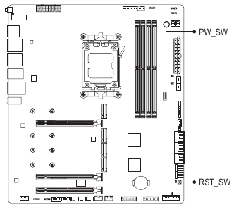 GIGABYTE - X670E AORUS MASTER - Quick Buttons Quick Buttons