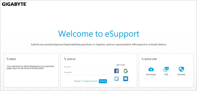 GIGABYTE - MODEL S - GIGABYTE eSupport GIGABYTE eSupport