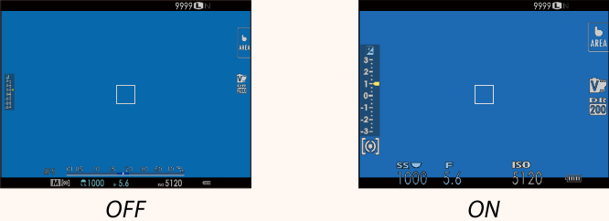 FujiFilm - X-T20 - Large indicators mode - EVF Large indicators mode - EVF