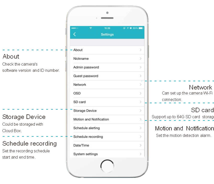Vimtag - P1 Series - Device settings Device settings