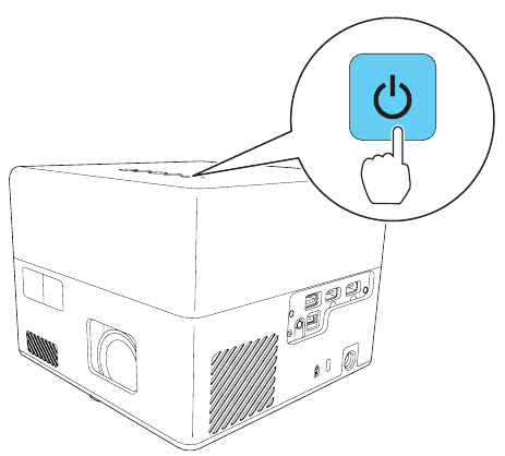 Epson - EF12 - Turn on your projector - Step 2 Turn on your projector - Step 2