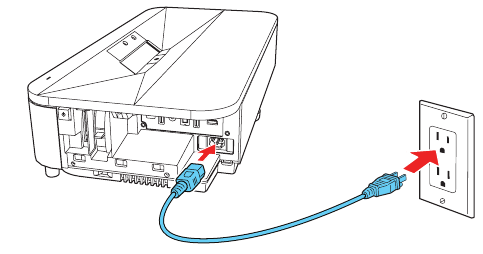 Epson - LS800BATV - Turn on your projector - Step 3 Turn on your projector - Step 3