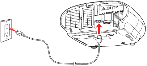 Epson - Pro Cinema LS10500 - Turn on your equipment - Step 1 Turn on your equipment - Step 1