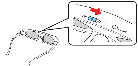Epson - Pro Cinema LS10500 - Viewing 3D images - Step 1 Viewing 3D images - Step 1
