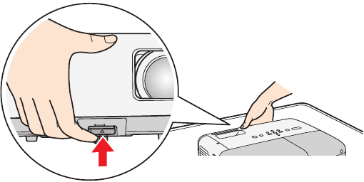 Epson - PowerLite 85 - Adjusting the image - Step 1 - Raise the image Adjusting the image - Step 1 - Raise the image