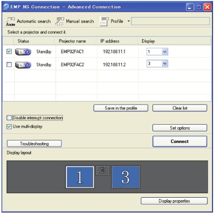 Epson - PowerLite 85 - Project over the network - Step 2 Project over the network - Step 2