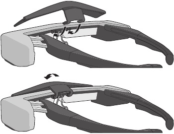 Epson - Moverio BT-35E - Attaching the shield Attaching the shield