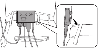 Epson - Moverio BT-35E - Using the Belt Clip/Cable Retainer Using the Belt Clip/Cable Retainer
