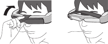 Epson - Moverio BT-35E - Using the Shaded Shield Using the Shaded Shield