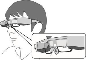 Epson - Moverio BT-35E - Wearing over Glasses Wearing over Glasses
