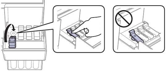Epson - ET-2400 - Filling ink tanks - Step 6 Filling ink tanks - Step 6