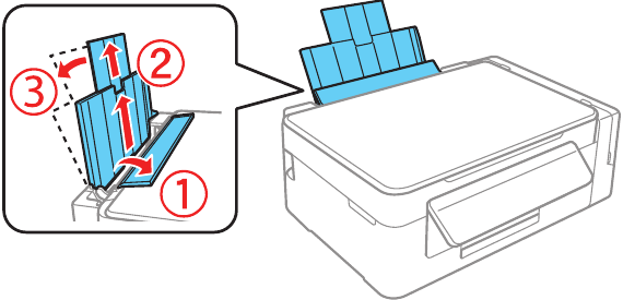Epson - ET-2600 - Loading paper - Step 1 Loading paper - Step 1