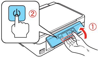 Epson - Small-in-One XP-300 - Turn on and adjust - Step 2 Turn on and adjust - Step 2