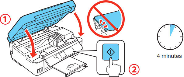 Epson - XP-410 - Install ink cartridges - Step 3 Install ink cartridges - Step 3