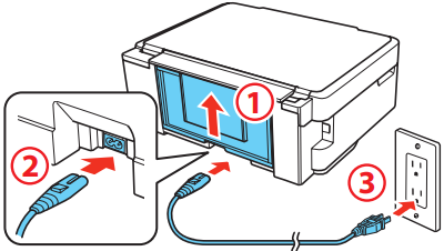 Epson - XP-410 - Turn on and adjust - Step 1 Turn on and adjust - Step 1