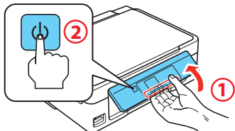 Epson - XP-410 - Turn on and adjust - Step 2 Turn on and adjust - Step 2