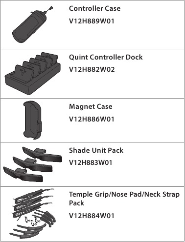 Epson - Moverio BT-350 - Optional Items Optional Items