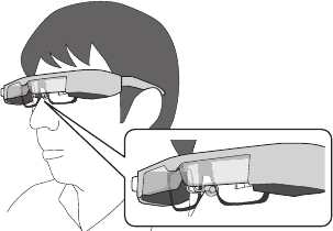 Epson - Moverio BT-350 - Wearing over Glasses Wearing over Glasses