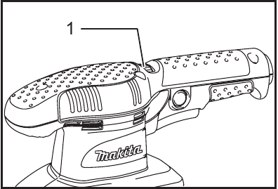 Makita - BO3710 - FUNCTIONAL DESCRIPTION - Speed adjusting dial FUNCTIONAL DESCRIPTION - Speed adjusting dial