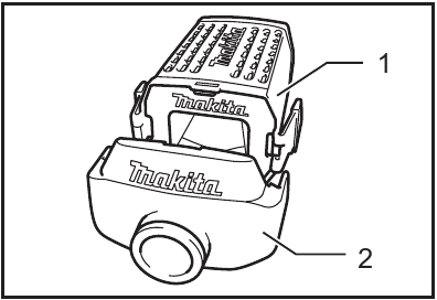 Makita - BO3710 - Installing filter - Step 2 Installing filter - Step 2