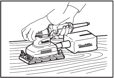 Makita - BO3710 - Operating the unit Operating the unit